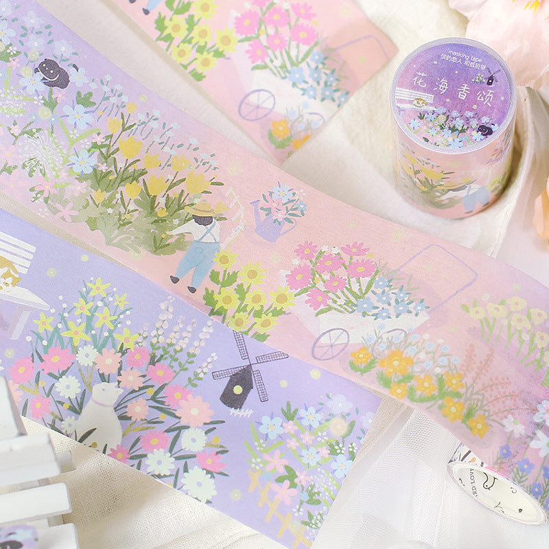Unleash Your Creativity with the Fantastic Dream Series Masking Washi Tape Flower Forest